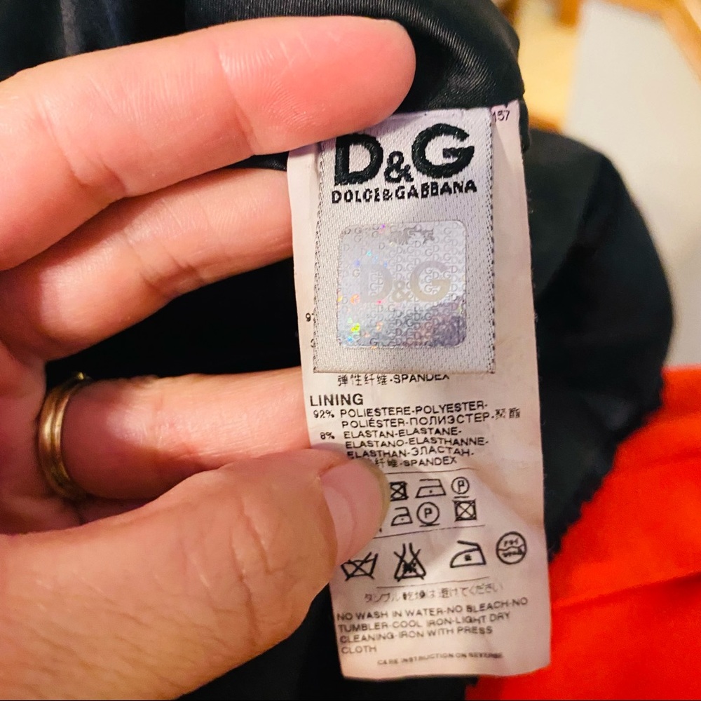 DOLCE & GABBANA Black Pleated Silk Dress With Bow - Picture 11 of 14